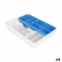 Organizador para Cubiertos Tontarelli Mixy Doble Azul 31 x 39,5 x 7 cm (12 Unidades)