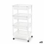 Carrito Verdulero Tontarelli Mito 4 Plástico Blanco 40 x 29 x 62 cm (12 Unidades)