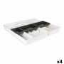 Range-couverts Tontarelli Bella Blanc 7 Pièces 49,5 x 49,2 x 6,7 cm (4 Unités)