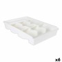 Range-couverts Tontarelli Bella plus Blanc 43,6 x 28,7 x 7,13 cm (6 Unités)