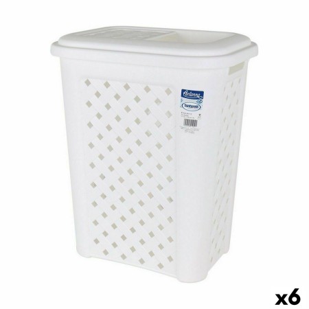 Papelera Tontarelli Arianna 30 L Blanco (6 Unidades)