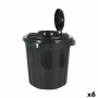 Cubo para la Basura Dem Hop 50 L Negro 49,5 x 49,5 x 50 cm (6 Unidades)