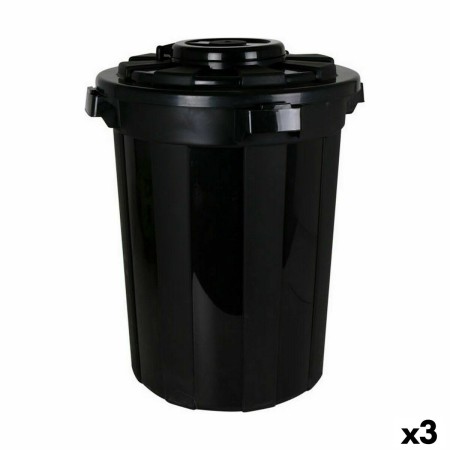 Poubelle Dem Hop Noir 70 L (3 Unités)