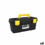 Boîte à outils Dem Jaune Noir 38 x 18 x 17 cm (6 Unités)