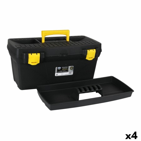 Caja de Herramientas Dem Amarillo Negro 48 x 25,5 x 22 cm (4 Unidades)