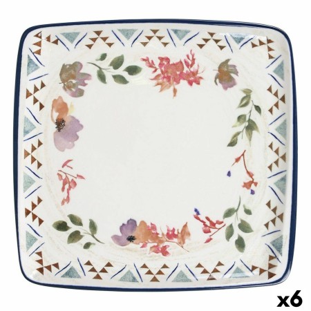 Bajo Plato Viejo Valle Moove Spring Porcelana 32 x 31 x 2 cm (6 Unidades)