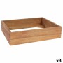 Organiseur de Tiroirs Viejo Valle Carré Bois d'acacia 32,5 x 26,5 x 7,5 cm (3 Unités)