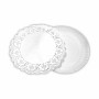 Plateau apéritif Algon Ronde Blanc 30 x 30 x 1,5 cm (48 Unités)