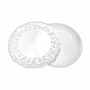 Plateau apéritif Algon Ronde Blanc 35 x 35 x 2 cm (48 Unités)