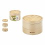 Vaporera Quttin 2 niveles Bambú 24 x 15 cm (8 Unidades) (23-21 x 15.5 cm)