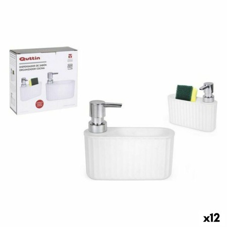 Dispensador de Jabón Quttin Organizador 16,6 x 5 x 14,5 cm (12 Unidades)