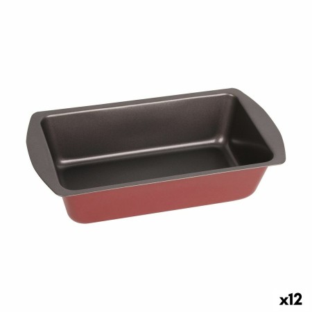 Plateau pour Four Quttin Cherry Acier au carbone Rectangulaire 28 x 15 x 7 cm (12 Unités)