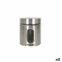 Tarro Quttin Transparente Plateado Vidrio Acero 700 ml 10 x 10 x 12,5 cm (12 Unidades)