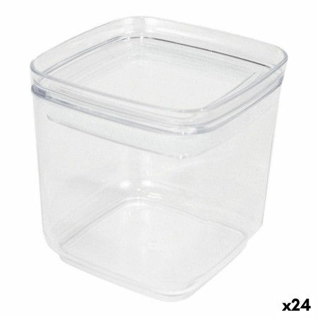 Tarro Quttin Hermético Transparente Plástico 750 ml (24 Unidades)
