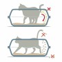 Bac à litière pour chats Georplast Sonic Plastique 56 x 40 x 24 cm (12 Unités)