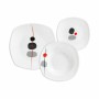 Assietes Inde Zen 18 Pièces Porcelaine Carré (2 Unités)