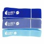 Bandas elásticas de resistencia LongFit Sport  Azul 3 Piezas (6 Unidades)