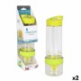 Bouteille Kitchen Tropic Jaune Mélangeur 7,5 x 24,5 cm (2 Unités)