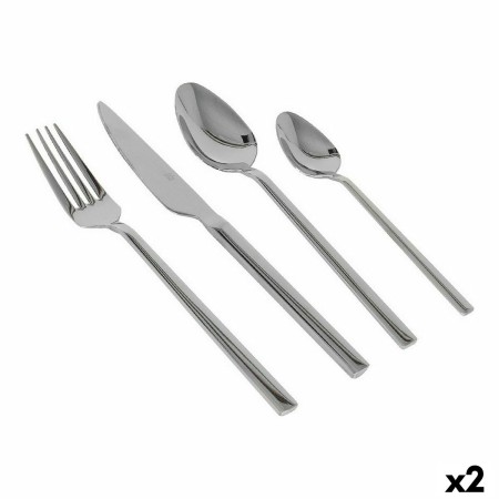 Cubertería Percutti Percutti europa Acero Inoxidable Plateado 16 Piezas (2 Unidades) (16 pcs)