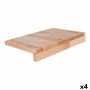 Tabla de cortar Quttin Quttin Marrón Madera 35 x 25 cm (4 Unidades)