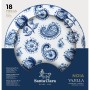 Assietes Santa Clara Noia 18 Pièces Porcelaine Ronde (2 Unités)