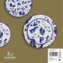 Vajilla Santa Clara Blue Leaves 18 Piezas Porcelana (2 Unidades)