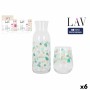 Pichet LAV Tropical Summer Verres 475 ml (6 Unités)