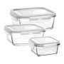 Ensemble de 3 Boîtes à Lunch LAV Verre (8 Unités) (3 pcs)