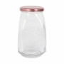 Bocal en Verre Transparent Inde Tasty Avec couvercle 1,05 L (12 Unités)