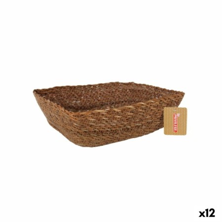 Cesta Multiusos Privilege  Mimbre Rectangular 25 x 20 x 8 cm (12 Unidades)