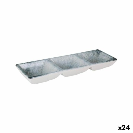 Plateau apéritif La Mediterránea Dalian 3 Compartiments 26 x 8,5 x 3,3 cm (24 Unités)