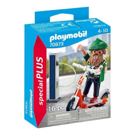 Playset Playmobil Hipster with E-scooter 70873