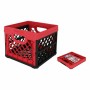 Caja Multiusos Tontarelli Rojo Cuadrado 33,5 x 33, x 27,9 cm (6 Unidades)