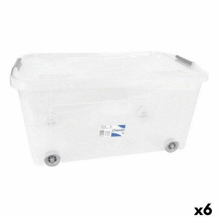 Caja de Almacenaje con Tapa Combi Tontarelli 8035656000EAN 43 L (59 x 38 x 29 cm) (6 Unidades)