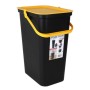 Poubelle recyclage Tontarelli Moda 24 L Jaune Noir (6 Unités)