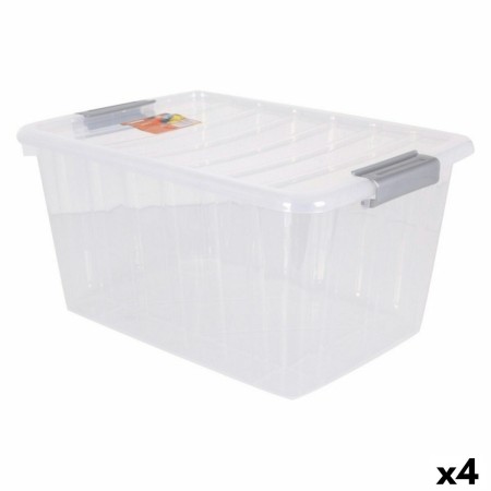 Caja de Almacenaje con Tapa Thais Dem Thais 30 L 48 x 35 x 25 cm (4 Unidades)