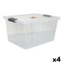 Boîte de rangement avec couvercle Dem Thais 50 L 55 x 43 x 30 cm (4 Unités)