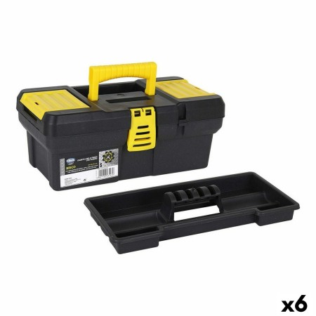 Boîte à outils Dem Brico Jaune Noir 32 x 18 x 13,5 cm (6 Unités)