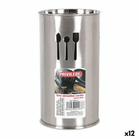 Pot pour ustensiles de cuisine Privilege 52832 Acier inoxydable (12 Unités)