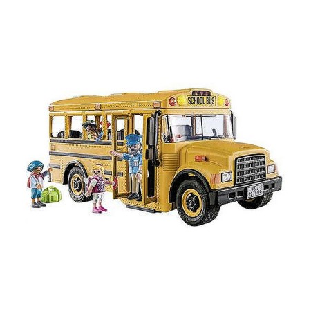 Playset Playmobil City Life 71094 46 Pièces Car scolaire