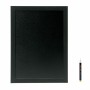 Pizarra Securit Woody Teca De pared Negro 40 x 30 cm