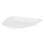 Assiette plate Inde Vedone Porcelaine Blanc 31 x 25 x 4 cm (6 Unités)