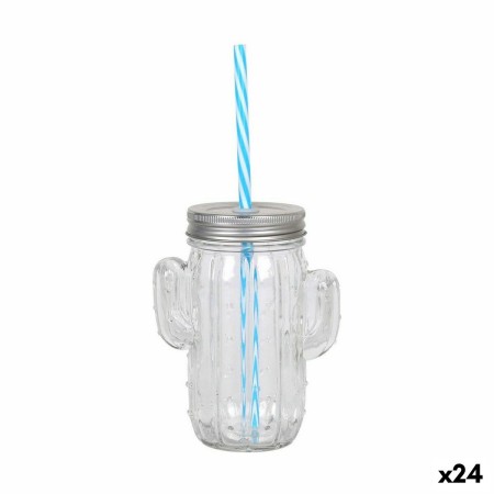 Verre avec Paille Inde Cactus 24 Unités