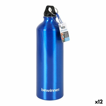 Bouteille d'eau Bewinner Aluminium 1 L 8 x 28 cm (12 Unités) (1000 ml)