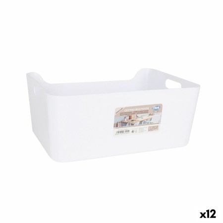 Panier Multi-usages Dem Blanc 33 x 24 x 14,5 cm (12 Unités)