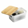 Boîte Multiusage Confortime Blanc Marron Bambou Plastique 26,2 x 17,5 x 12,5 cm (8 Unités)