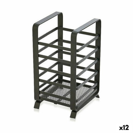 Pot pour ustensiles de cuisine Confortime Métal 10,5 x 9,5 x 18 cm (12 Unités)
