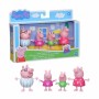 Ensemble de Figurines Hasbro Peppa Pig Family 4 Pièces