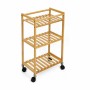 Carrito Verdulero Confortime Natural Bambú 40 x 25 x 70 cm (2 Unidades)