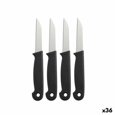 Set de Cuchillos Peladores Negro 4 Piezas 16 cm (36 Unidades)